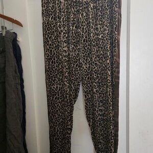 Johnny was  leopard print velvet